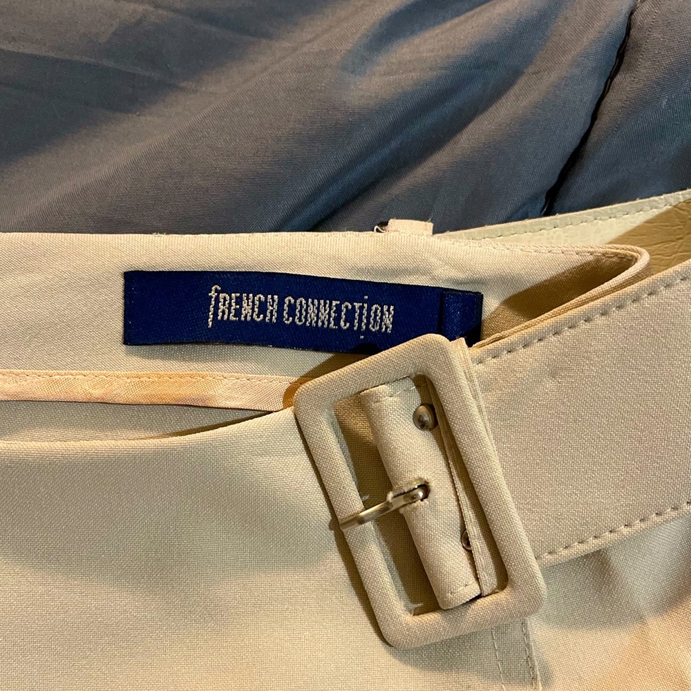 French connection full length pencil skirt with belt and back slit